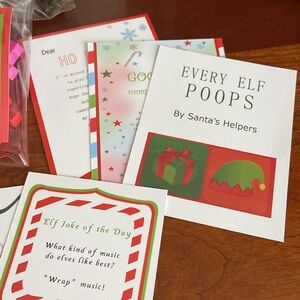 Elf on the Shelf daily Idea Cards and Toys